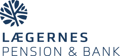 Lægernes pension og bank logo
